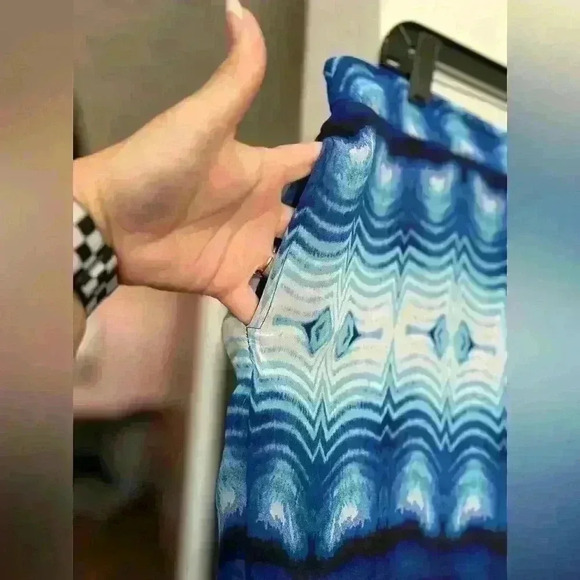 bisou bisou blue chiffon tie dye set sz XL - Picture 8 of 10